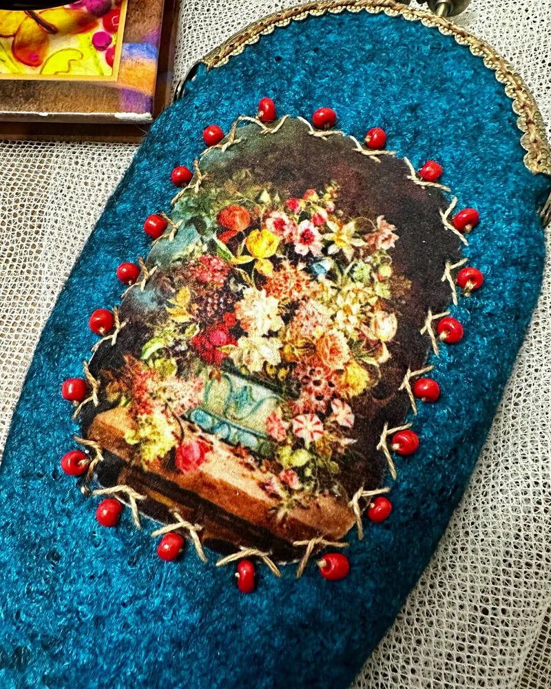 Футляр для очков с фермуаром. Подарок для мамы