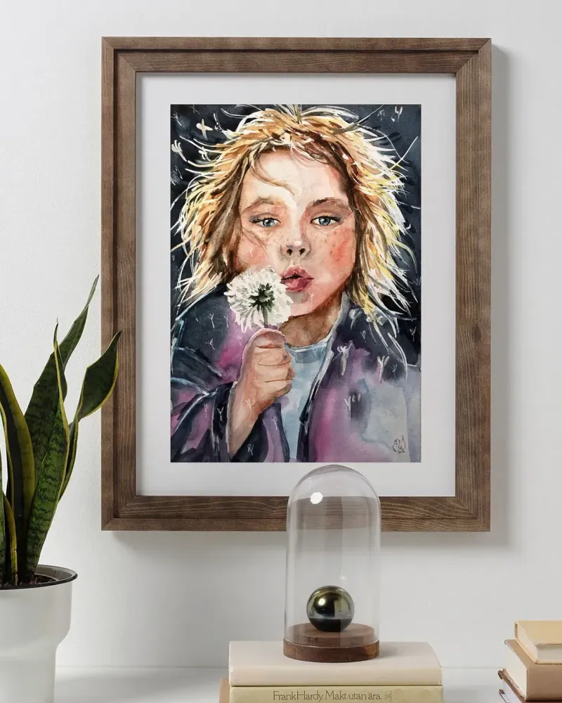 Одуванчик. Акварель 21×30 см — 21×30 см
