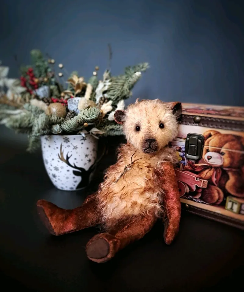 Мишка тедди Шурик, коричневый