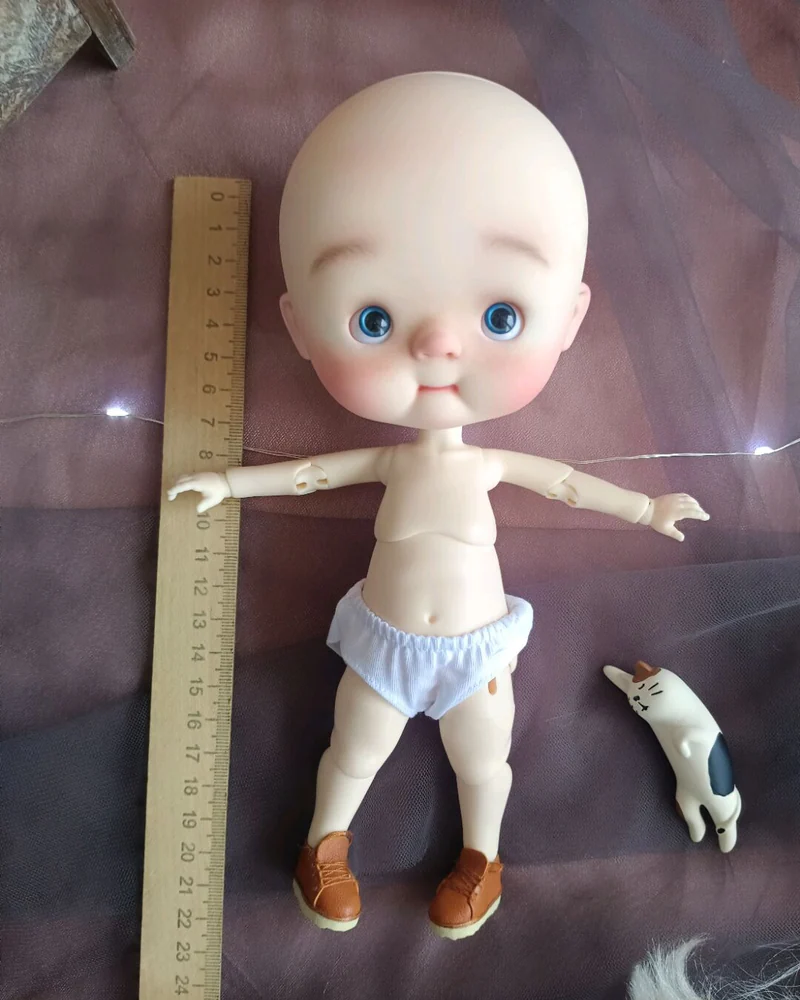 Кукла Кубейби Qbaby ООАК — Белый парик