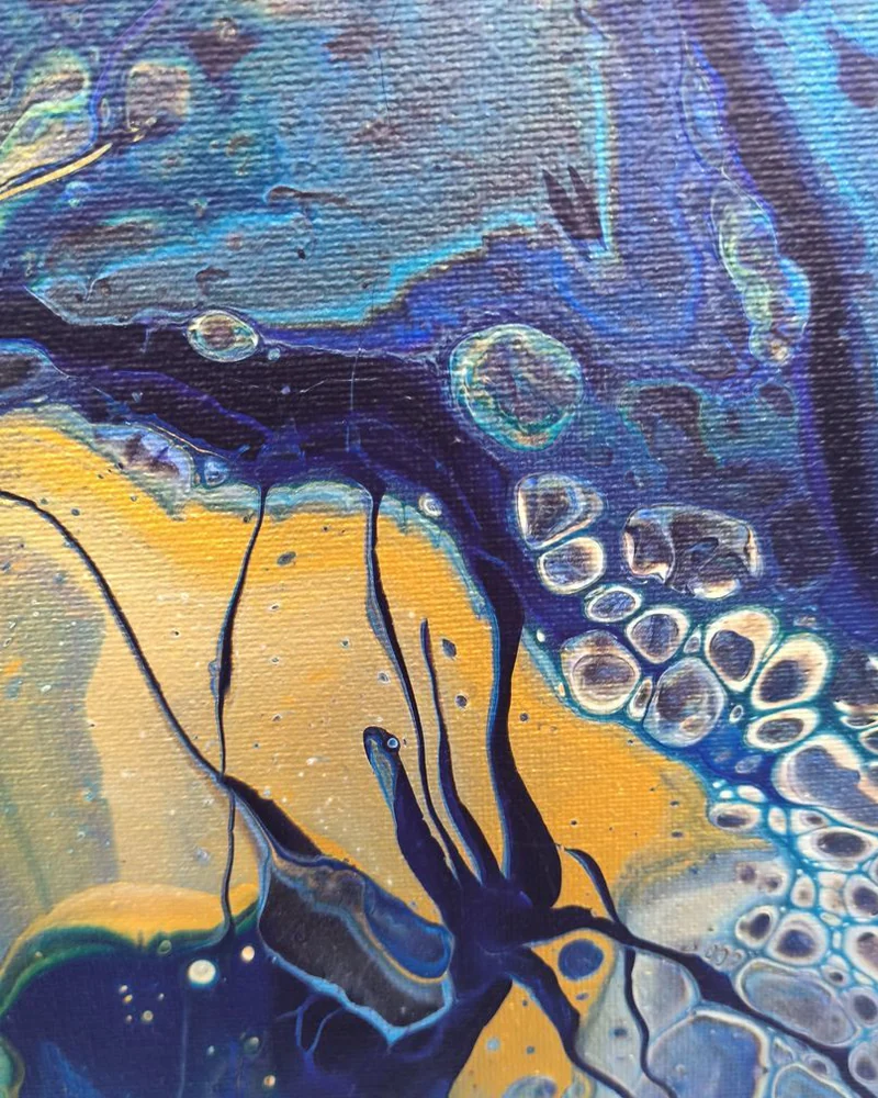 Картина жидким акрилом (fluid art) 40х40 см