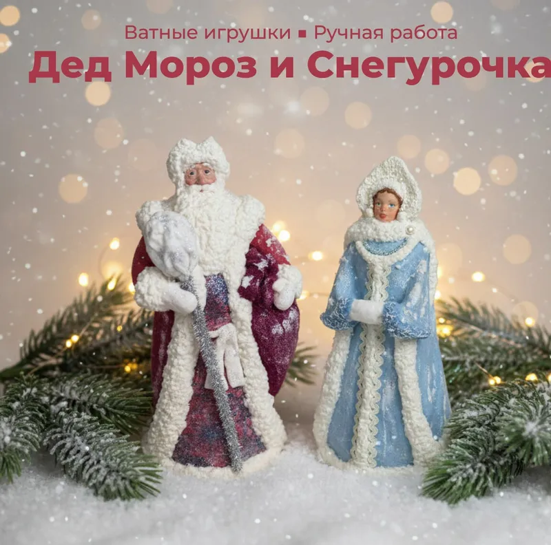 Большой дед мороз и большая снегурочка