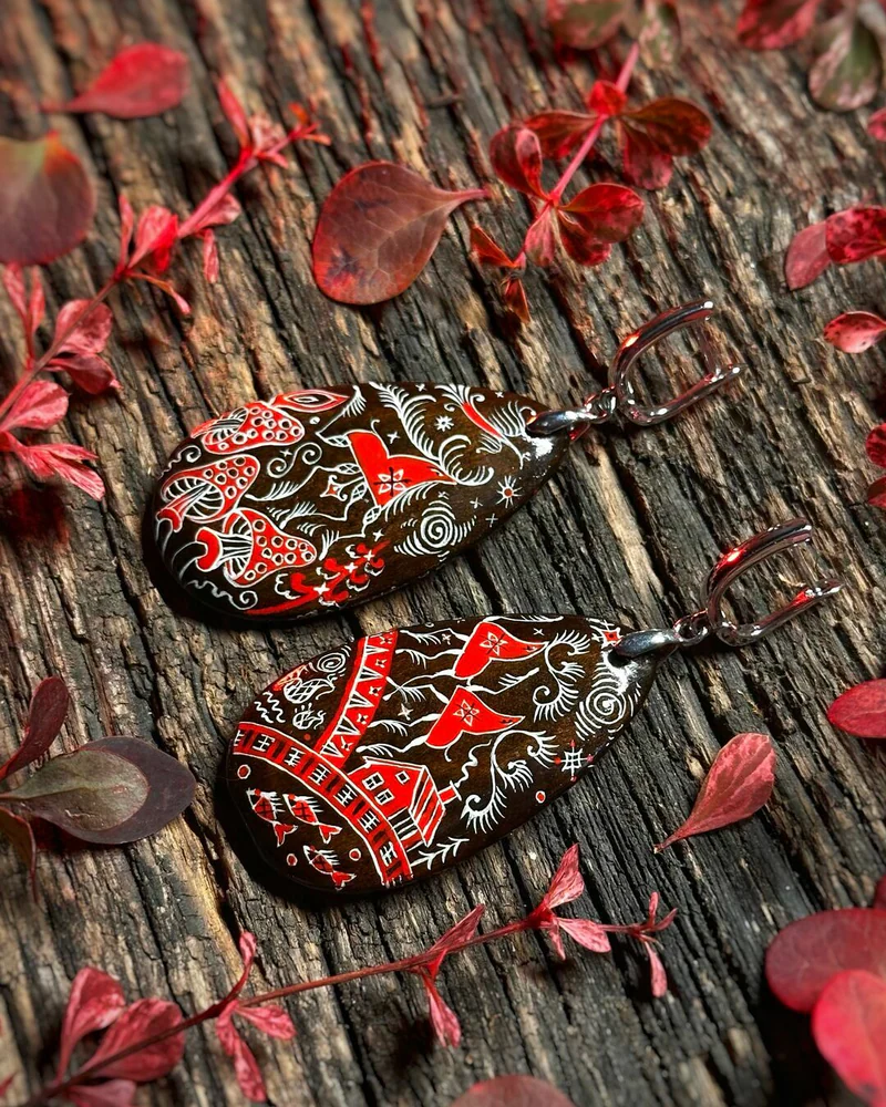 Серьги « Северная сказка»