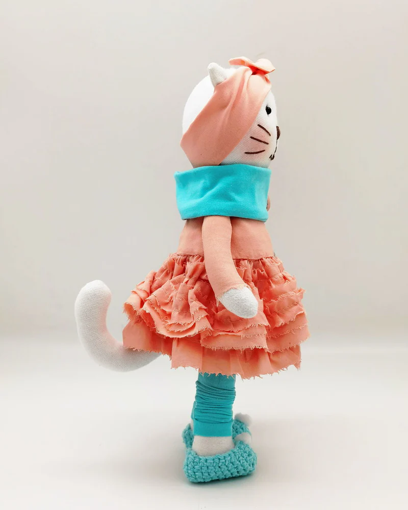 Мягкая игрушка кошечка Плюшевая кошка