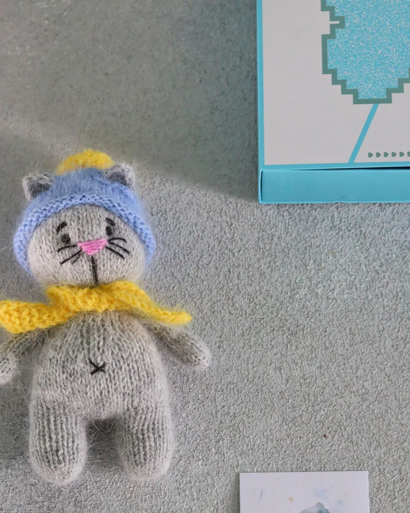 Котенок вязаный, Котенок ручной работы, Мартовский кот