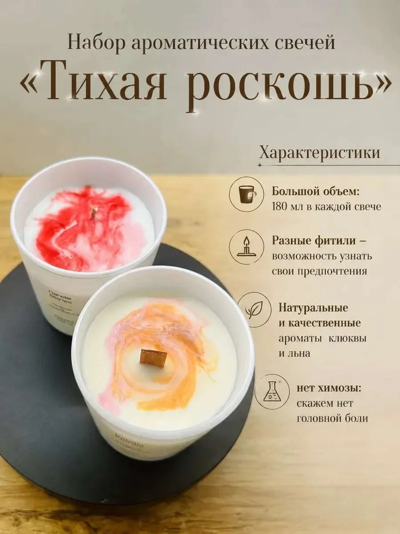 Набор из двух ароматических свечей