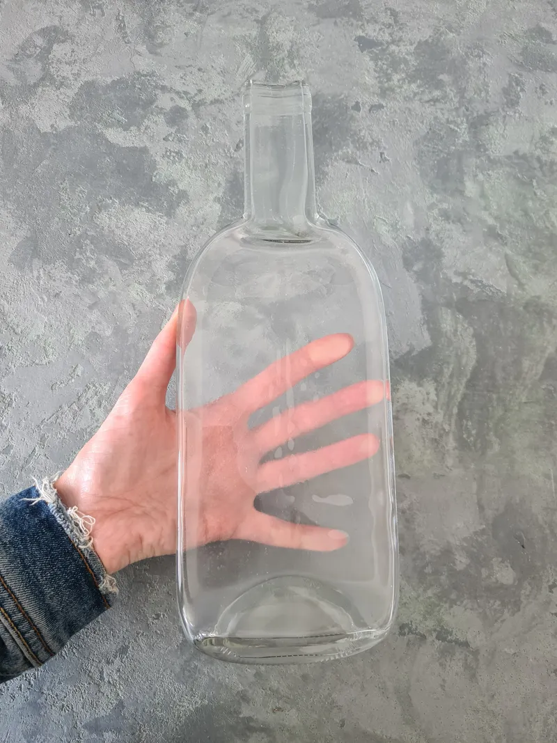 Блюдо для роллов из плоской бутылки