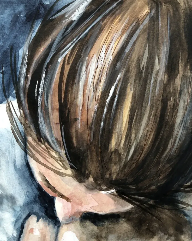 Мама. Акварель 21×30 см — 21×30 см