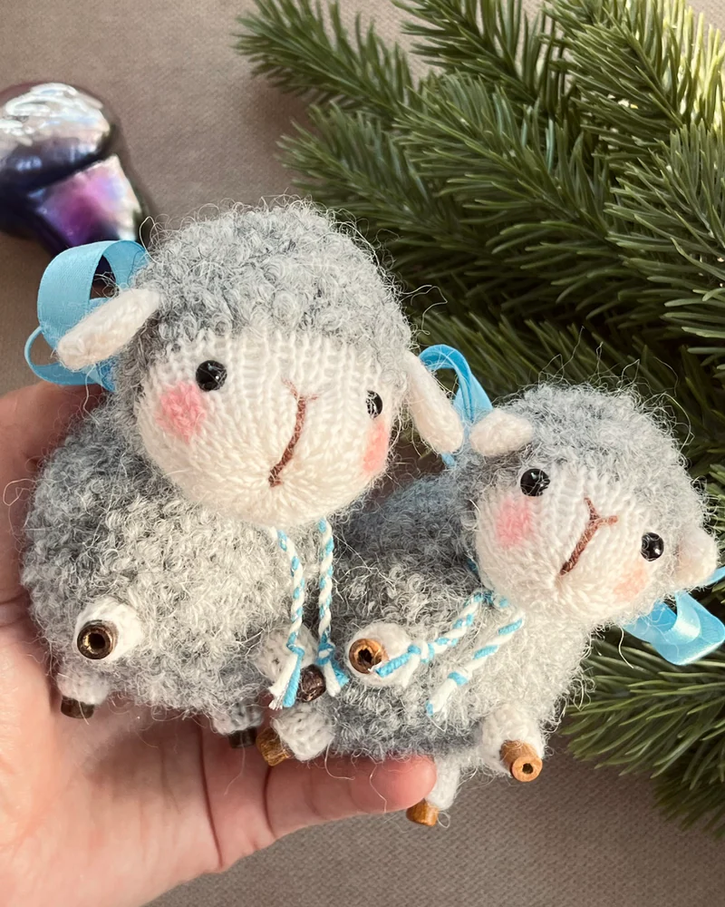 Овечка елочная игрушка или подарок на Новый год — Маленькая овечка