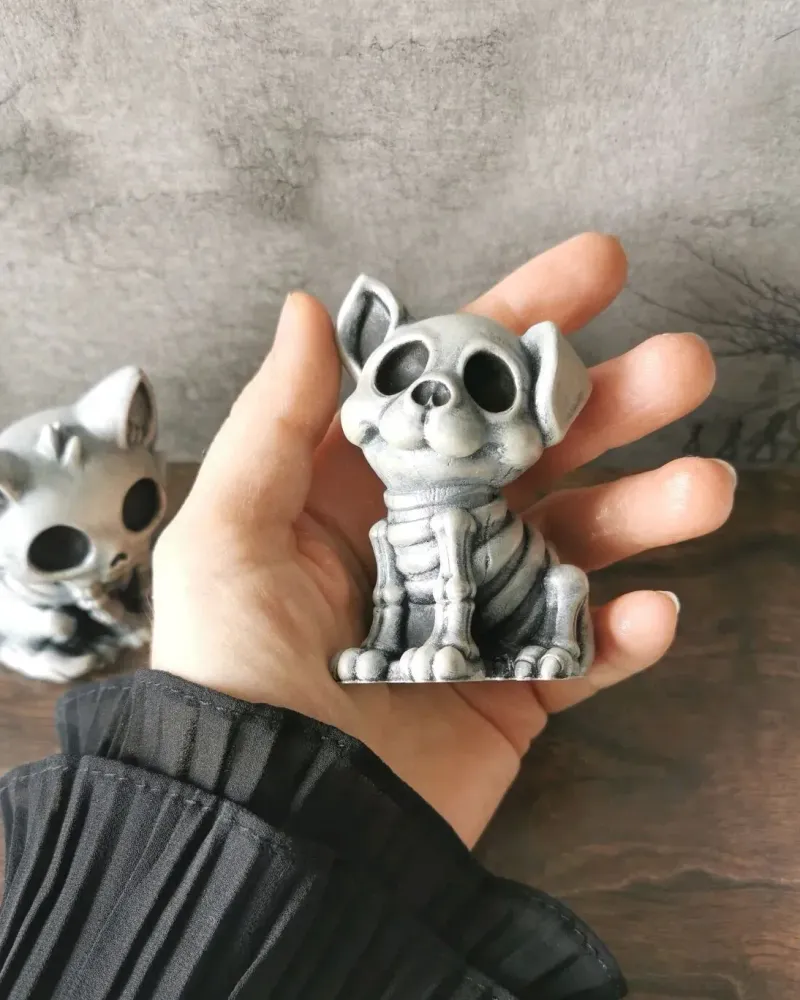 Котик и собачка, фигурки к Хэллоуину
