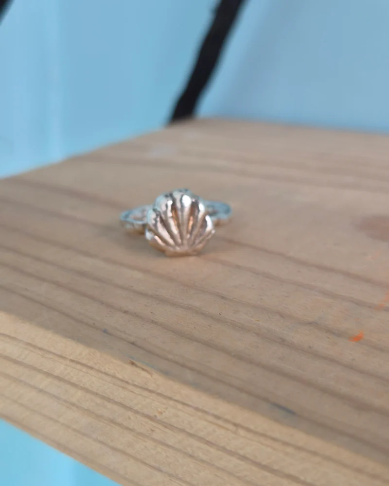 Кольцо серебряное 925 пробы — Ракушка