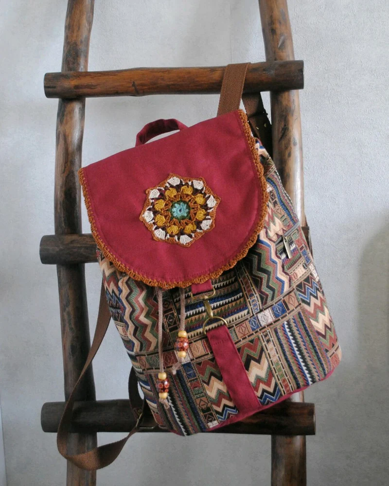 Текстильный бохо-рюкзак «Мексика»