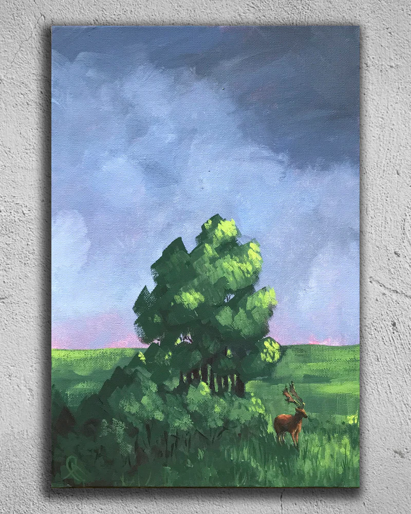 Картина. Пейзаж. Акрил/холст 30х20 см