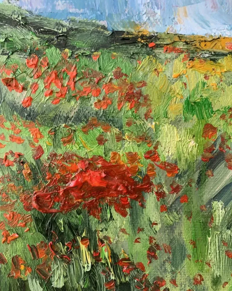 Пейзаж. Картина маслом 20×20 см — 20×20 см