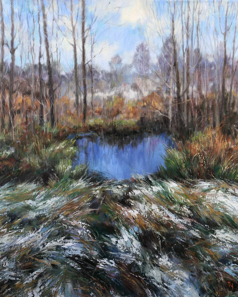 Предзимье. Картина холст масло