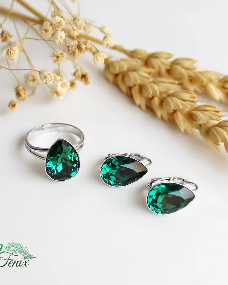 Комплект "Emerald" Swarovski
