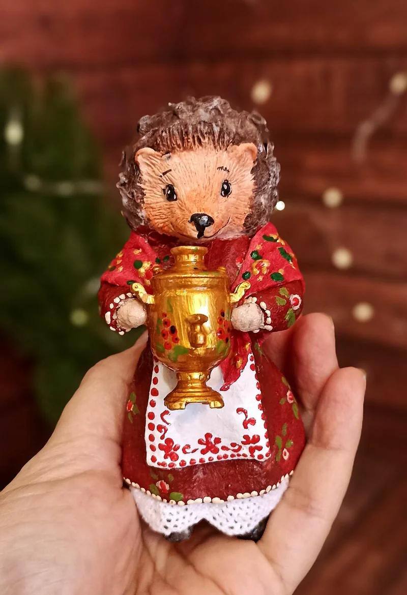 Ежиха с самоваром