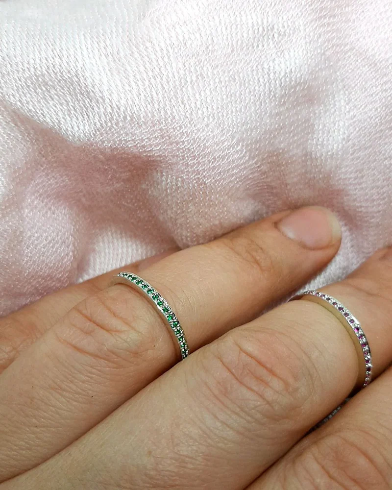 Сет из двух колец с круговой закрепкой