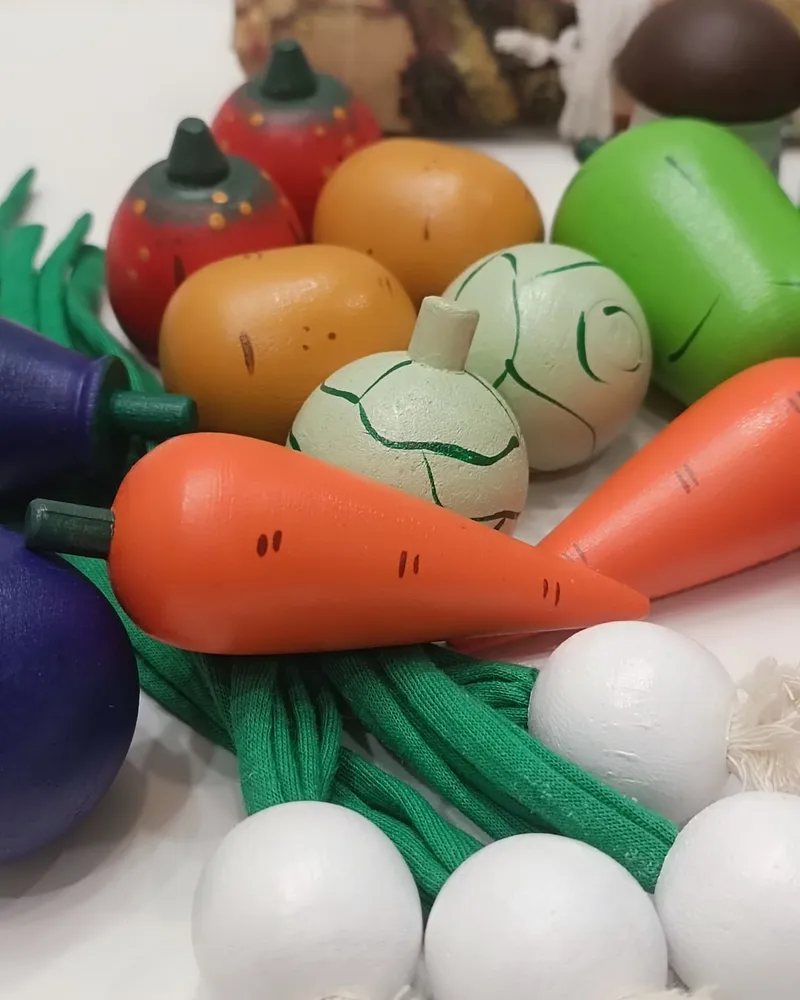 Игровой набор Овощи деревянные — Игровой набор Овощи