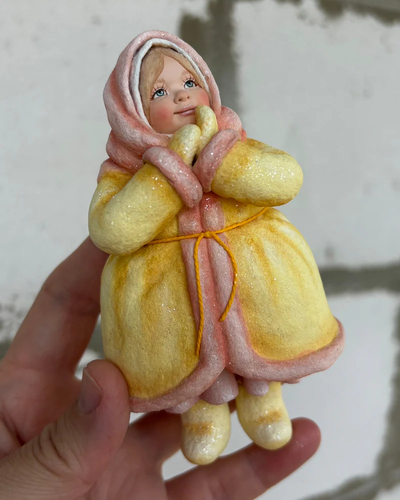 Ватная ёлочная игрушка