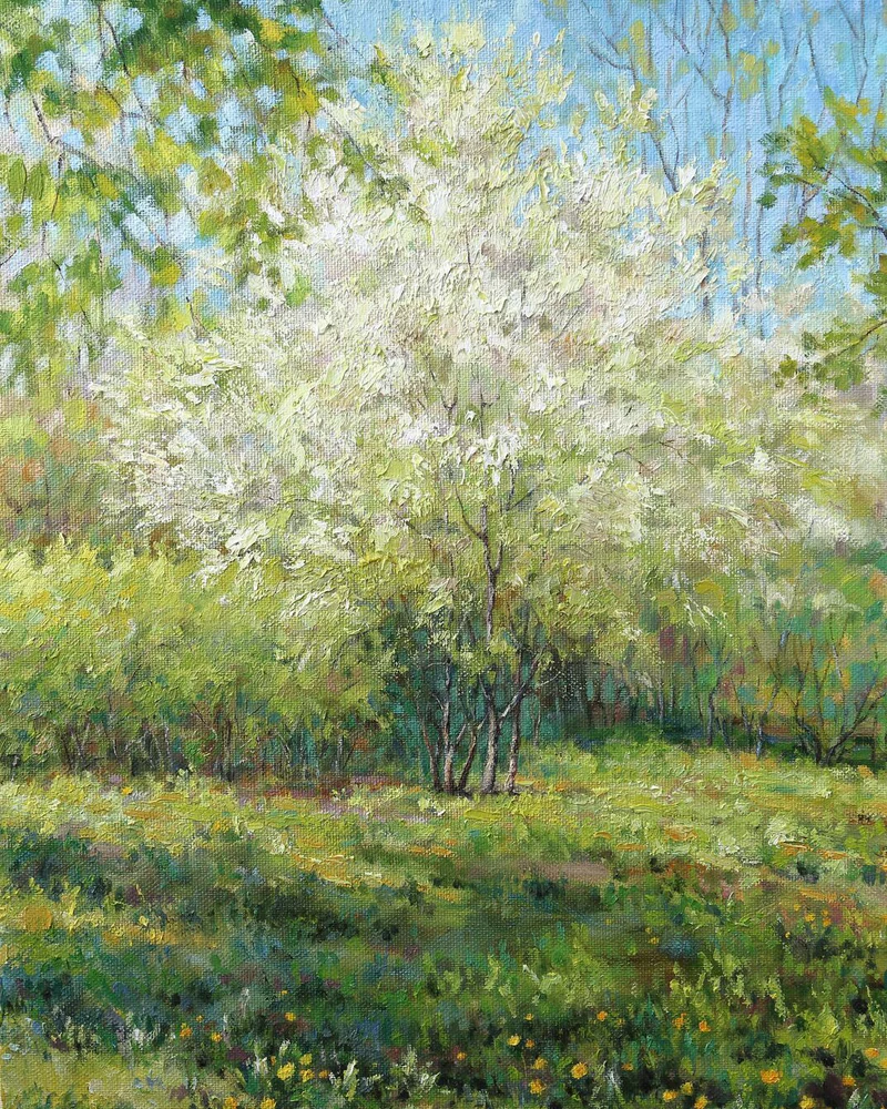 Весна. Картина холст масло