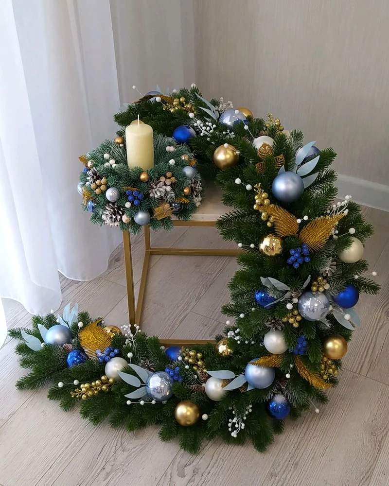 Новогодняя гирлянда с ёлочными игрушками — Новогодняя гирлянда с ёлочными игрушками