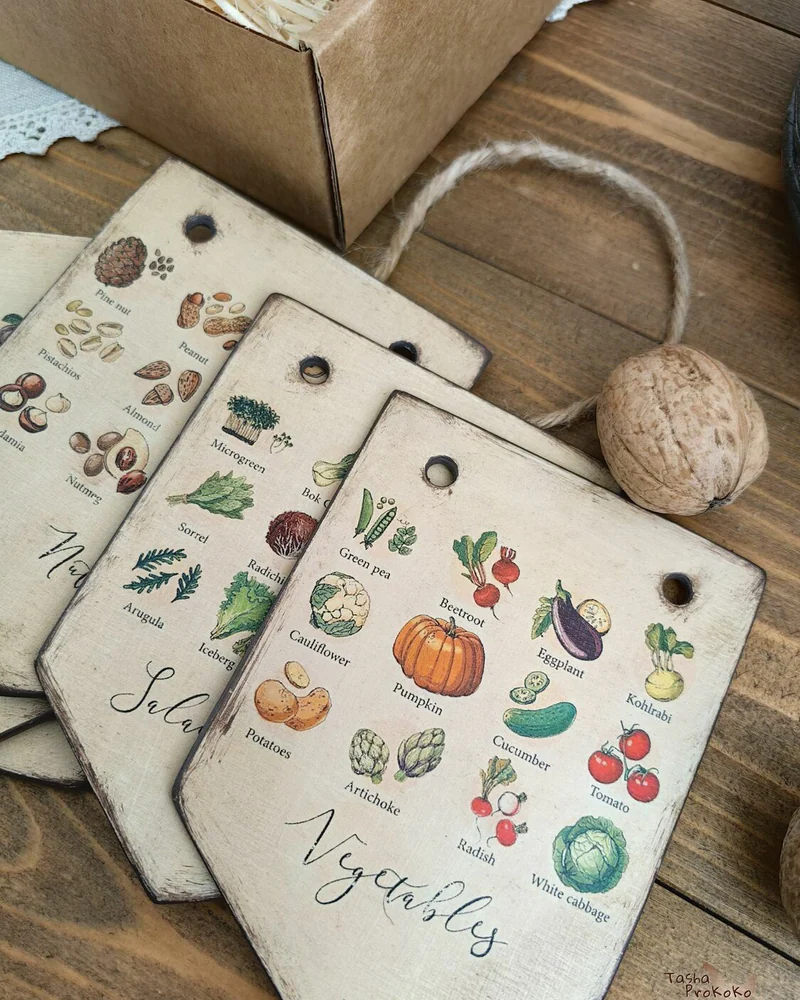 Деревянные флажки Farm Garden, набор из 5 шт. — Farm Garden