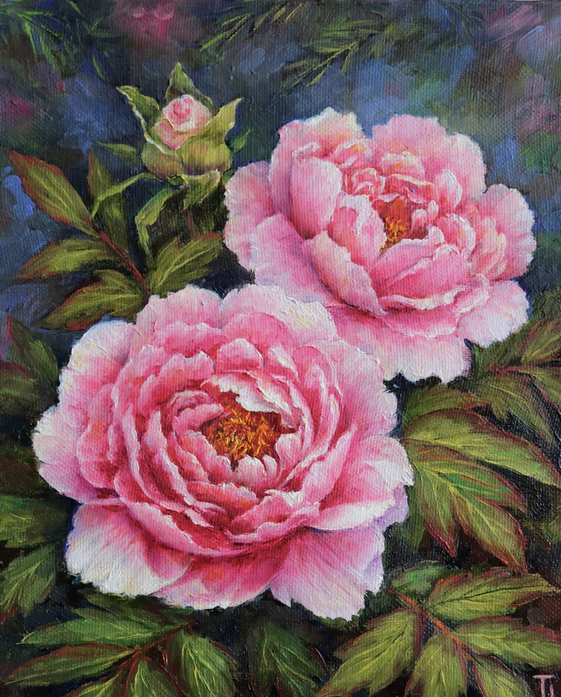 Серия Цветы. 2019 г. Холст, масло