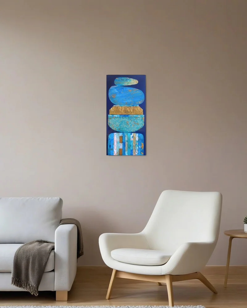 Картина акрилом (mixed media) 30х60 см