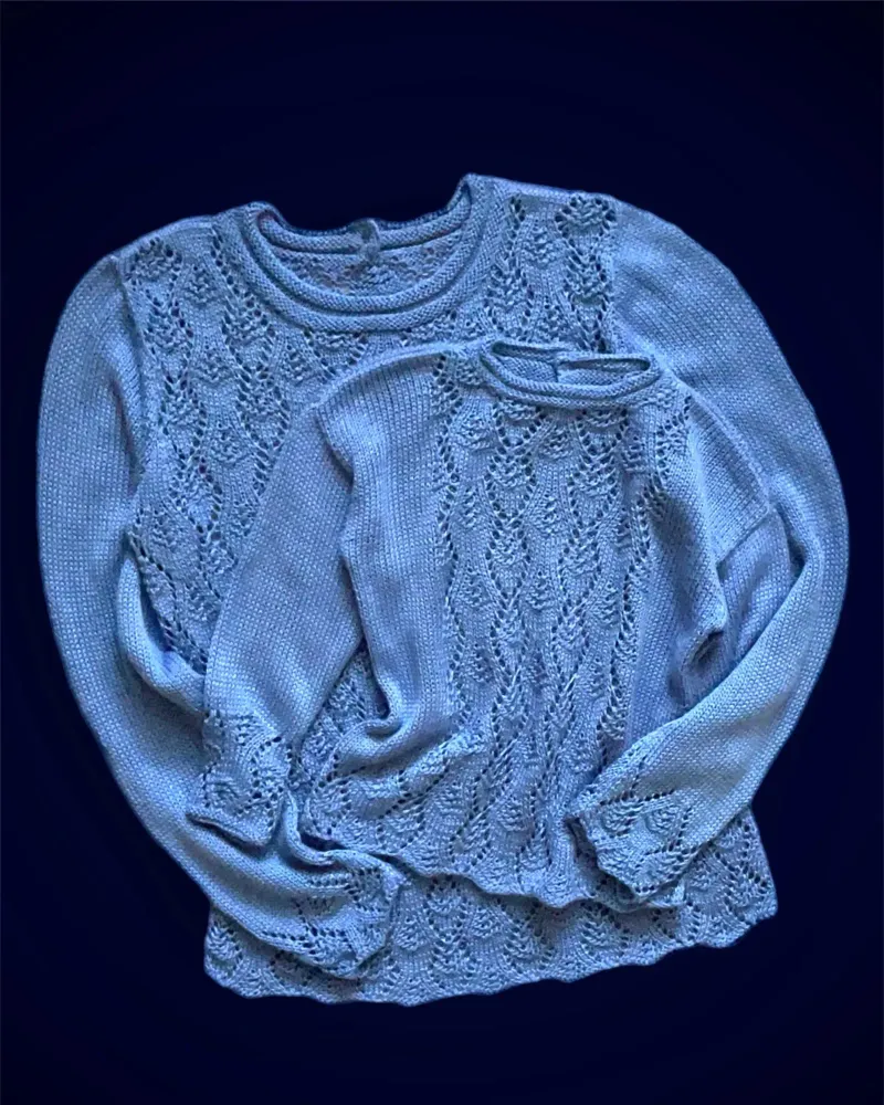 Джемпер с косами