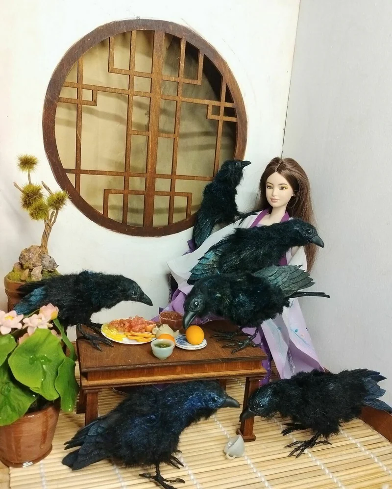 Ворон чёрный, миниатюра 1:6 и 1:4 — Ворон чёрный, миниатюра 1:6 и 1:4