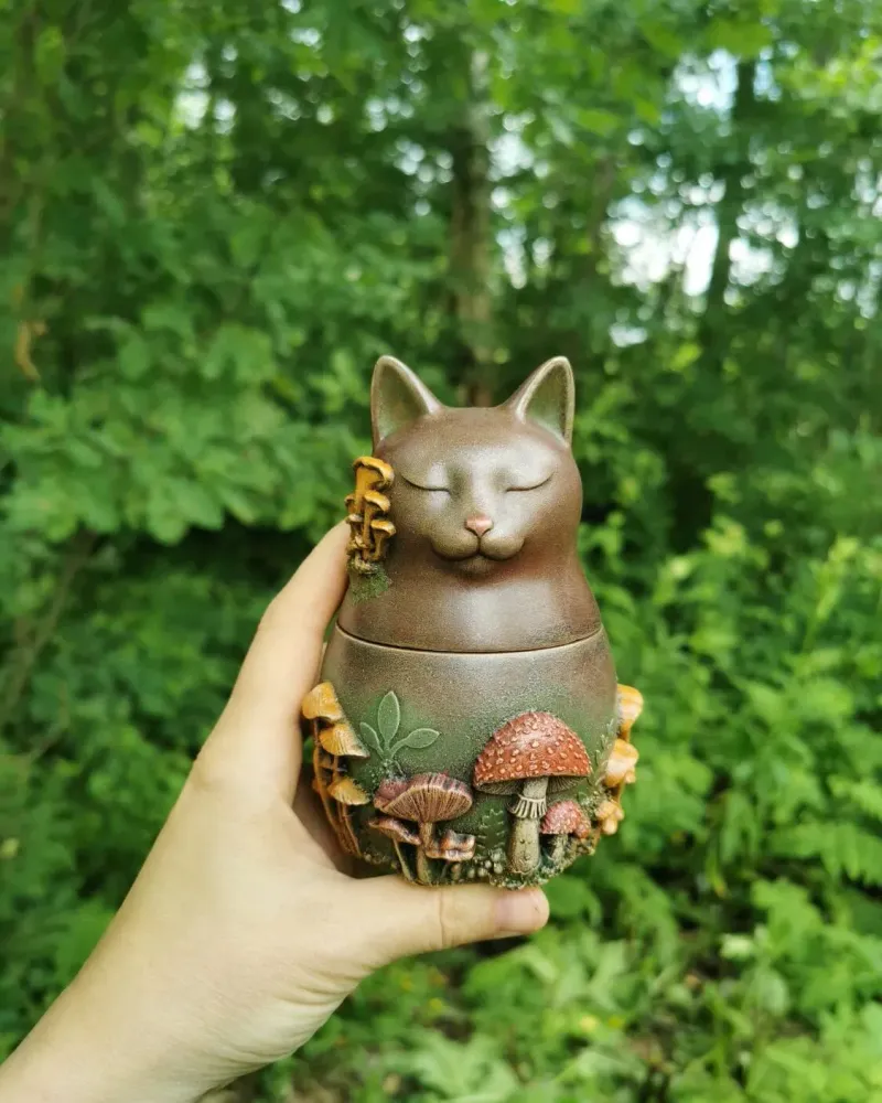Котик Сеня Грибочкин, шкатулка