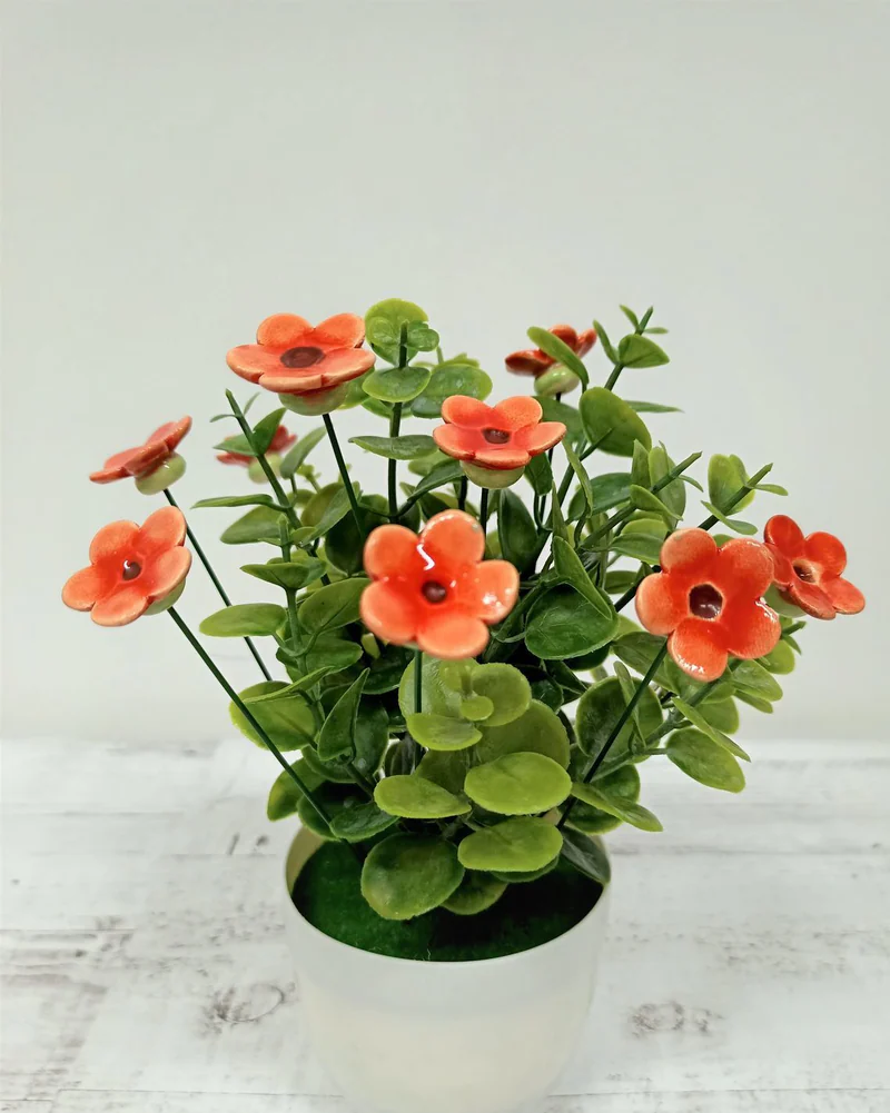 Цветы для интерьера керамика