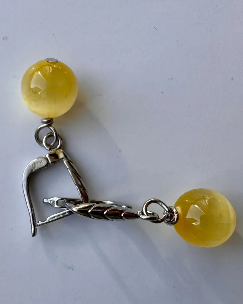 Серьги из селенита