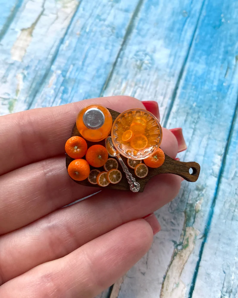 Кукольная миниатюра «Апельсиновый джем 🍊»