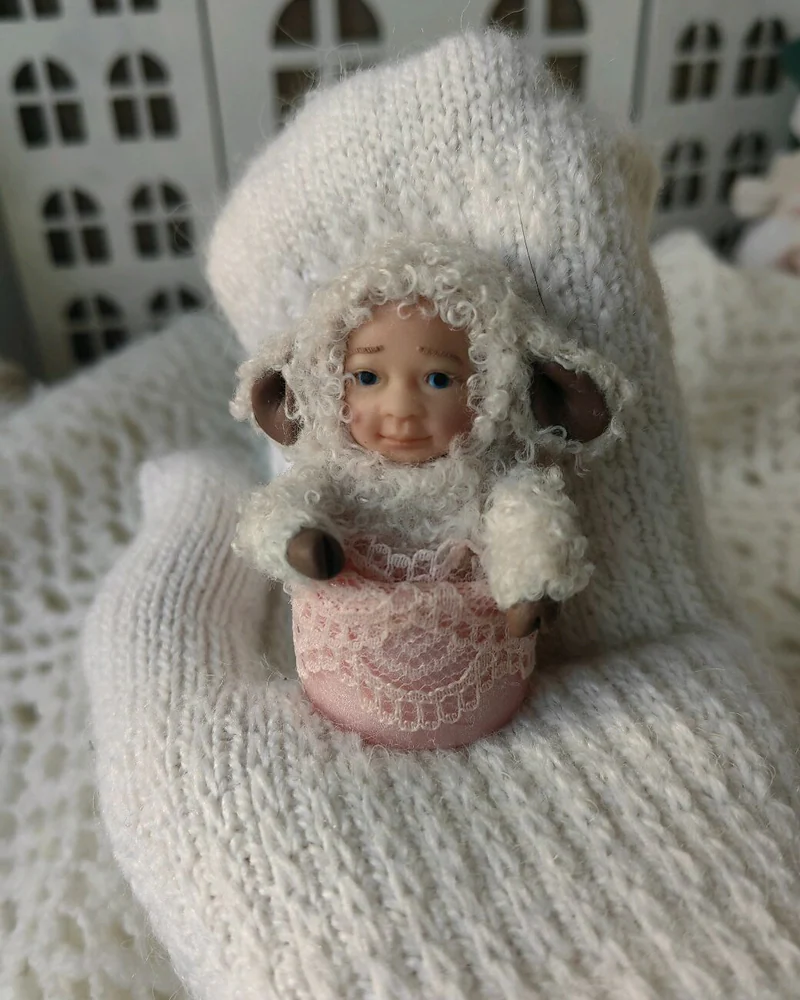 Символ года- Овечка.Елочная игрушка