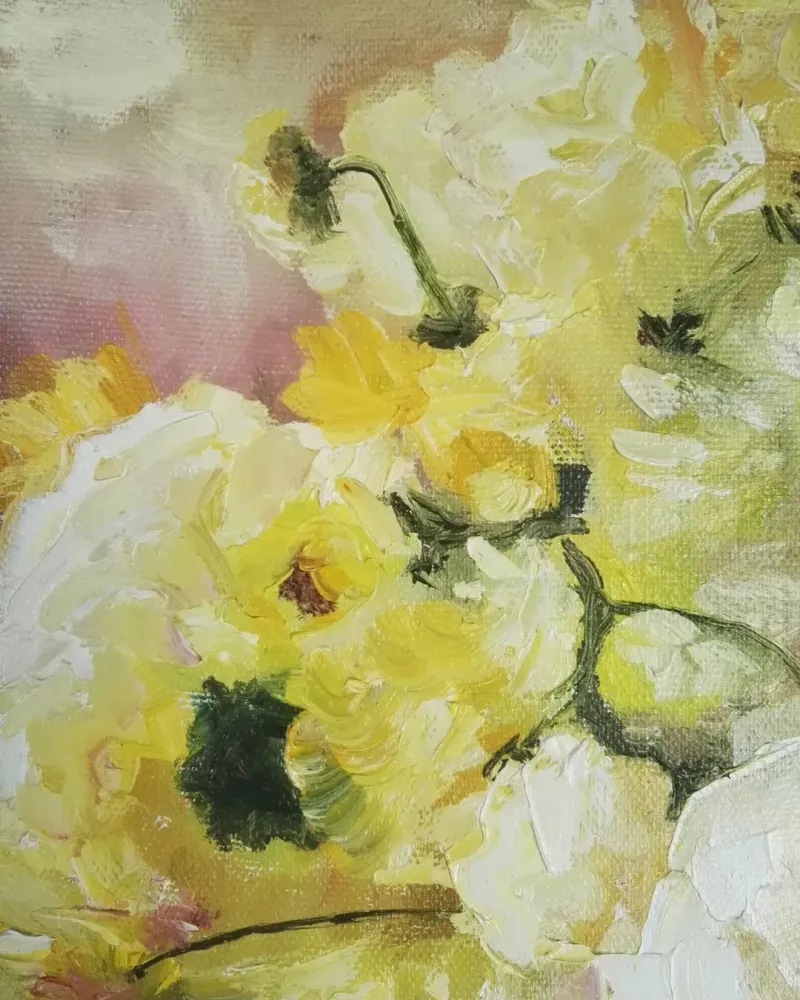 Солнечный букет. Картина маслом 40×50 см — 40×50 см