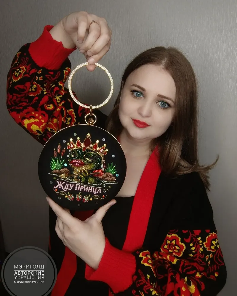 Авторская сумочка «царевна-лягушка»