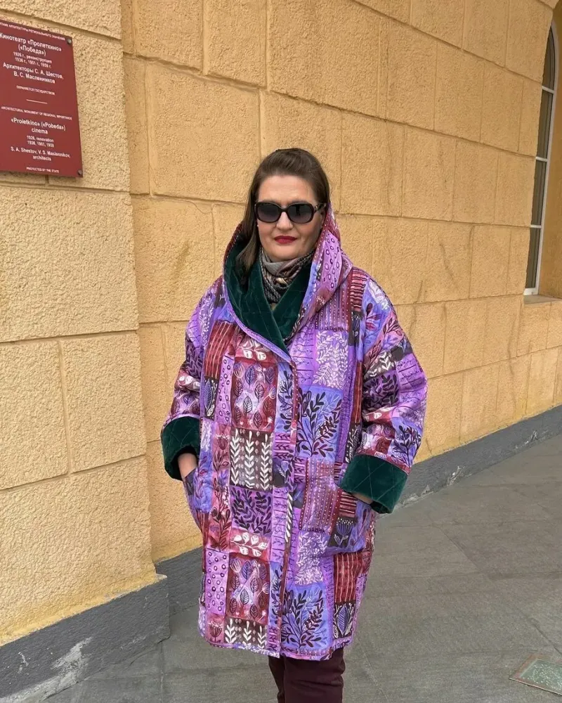 Стеганое пальто из хлопка «Волшебный цветок» — Основной