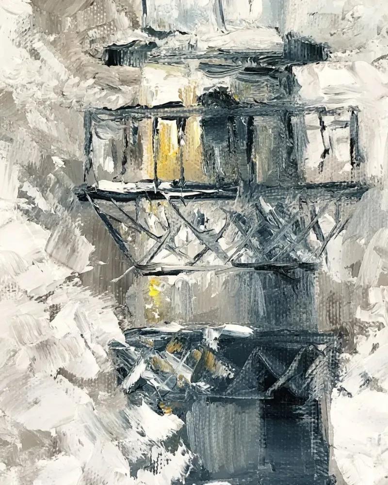 Маяк. Картина маслом 20×60 см — 20×60 см