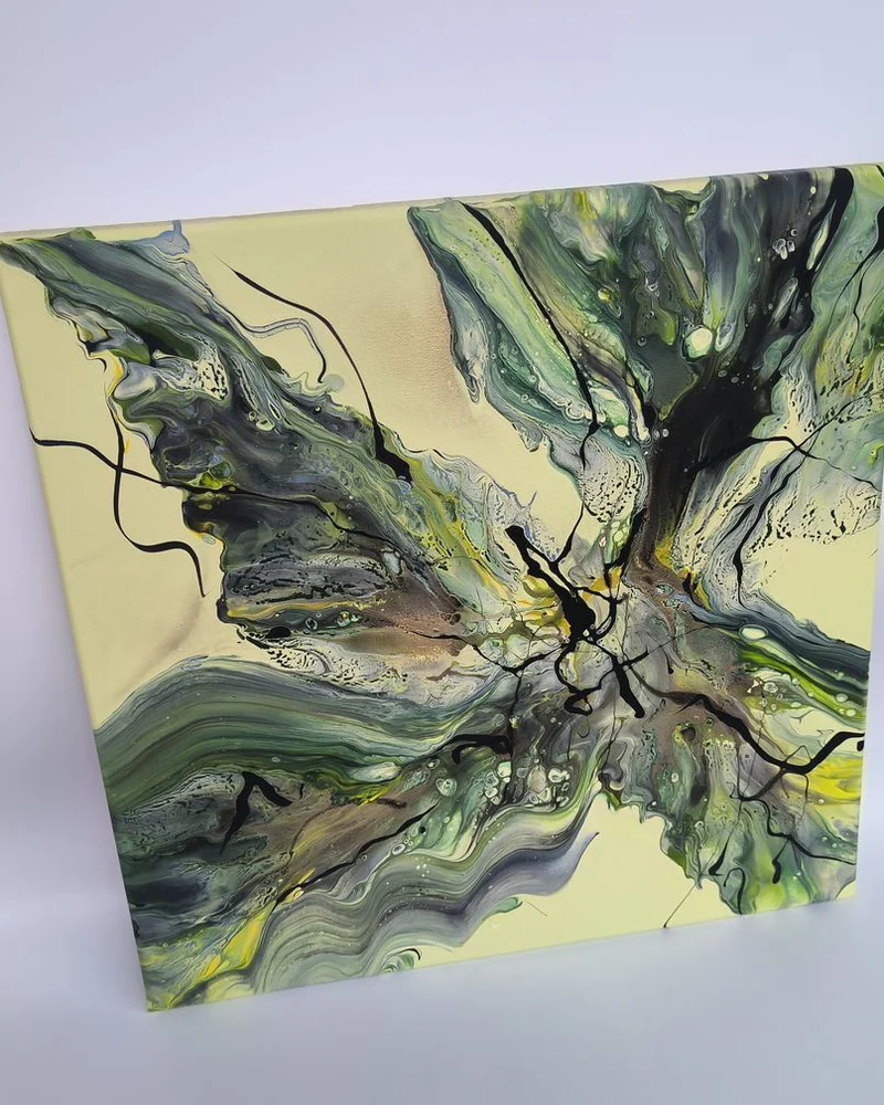 Картина жидким акрилом (fluid art) 40х40 см