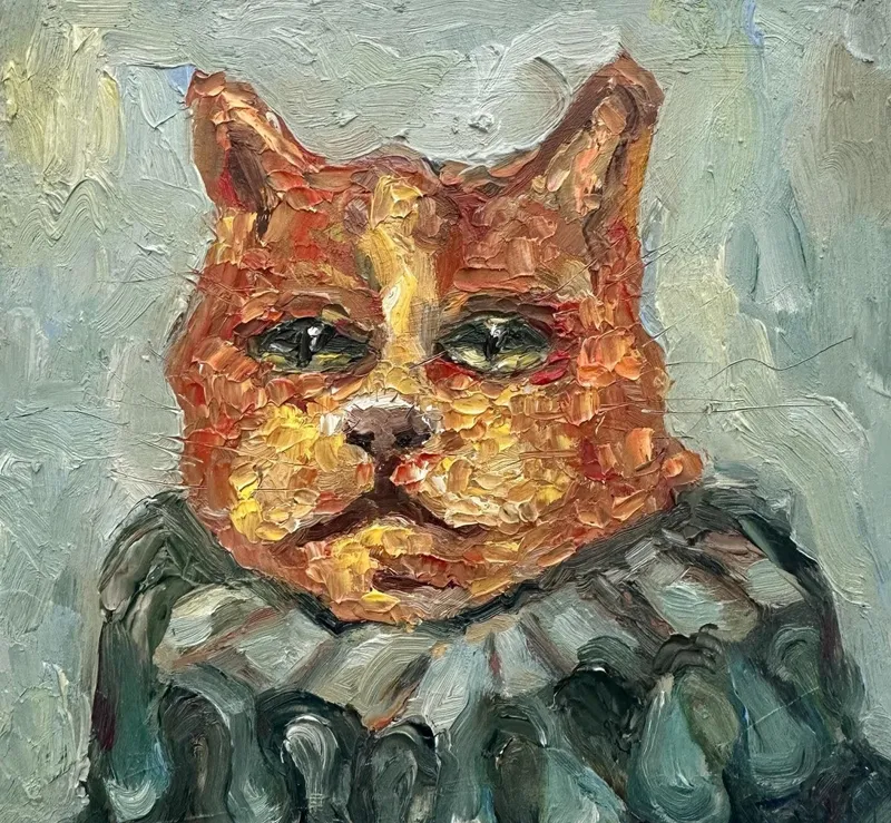 Картина маслом «Кот»