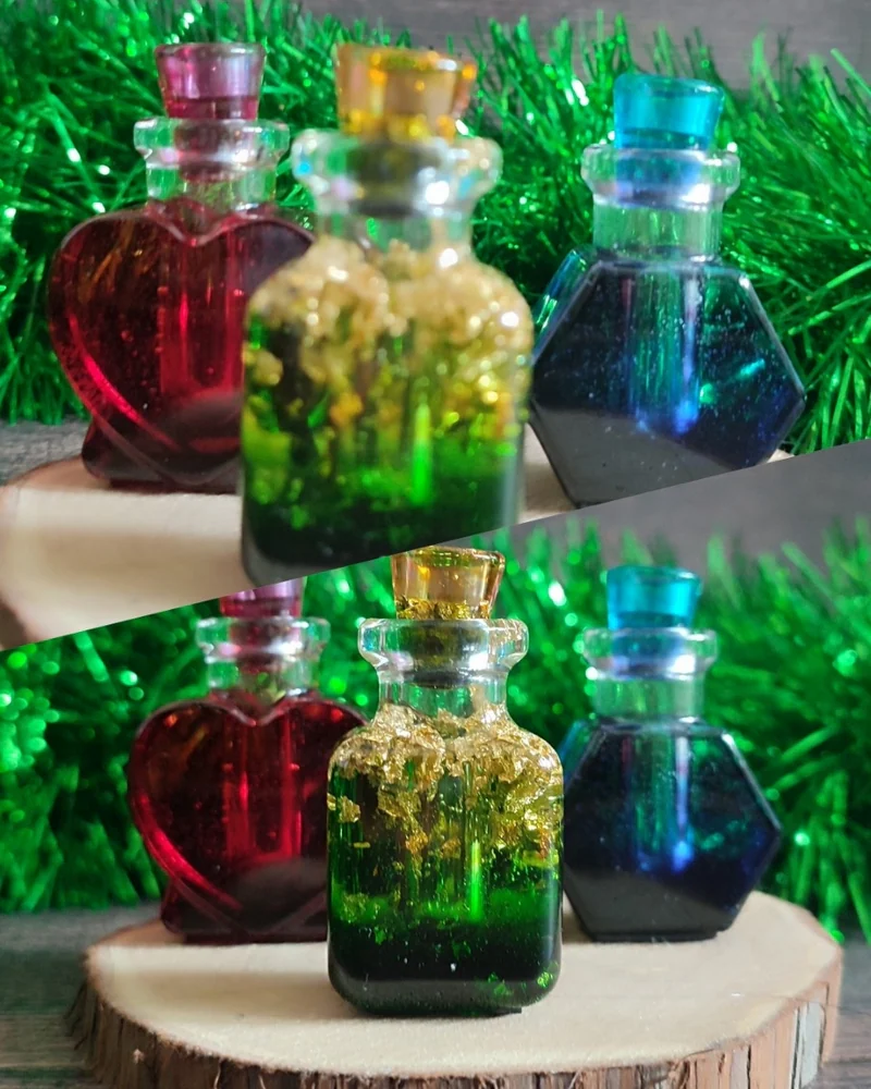 Флаконы из эпоксидной смолы