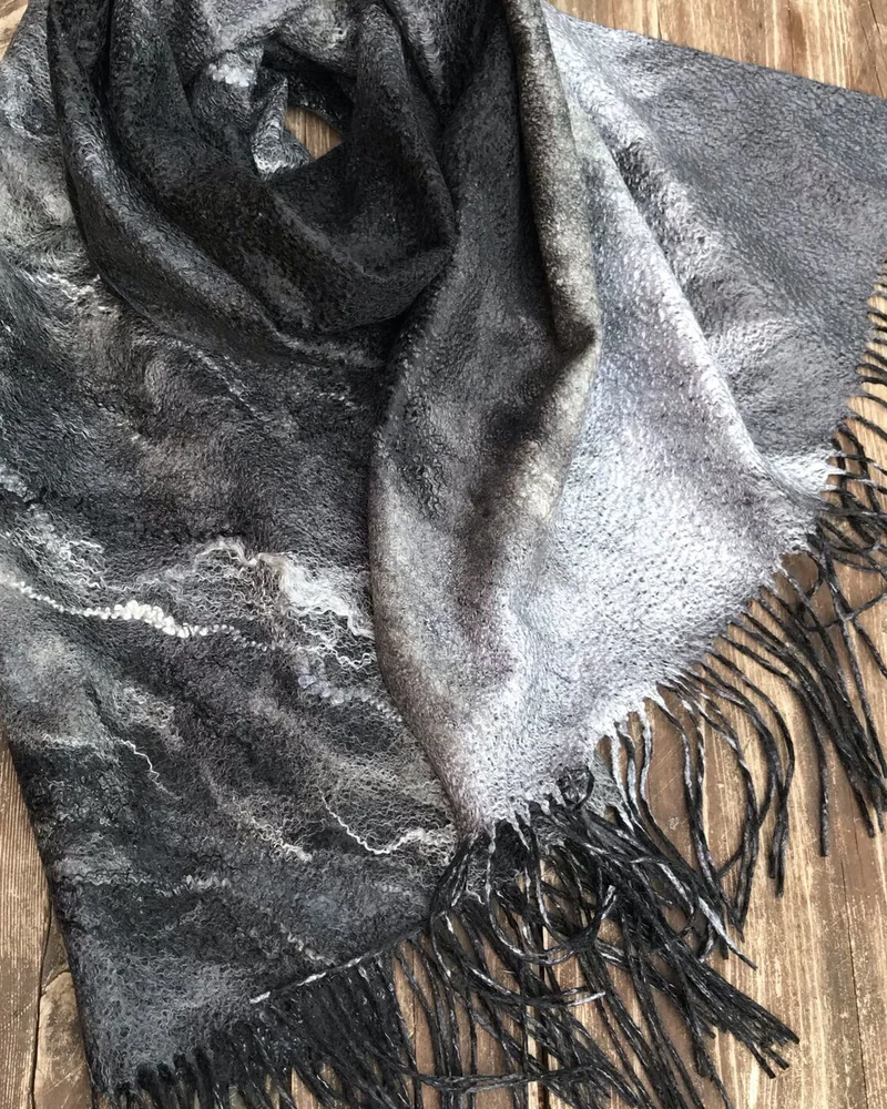 Палантин валяный женский Серебряный век
