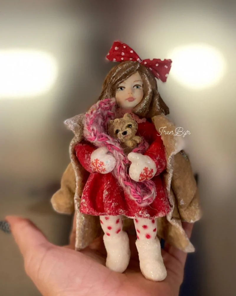 Ёлочная ватная игрушка
