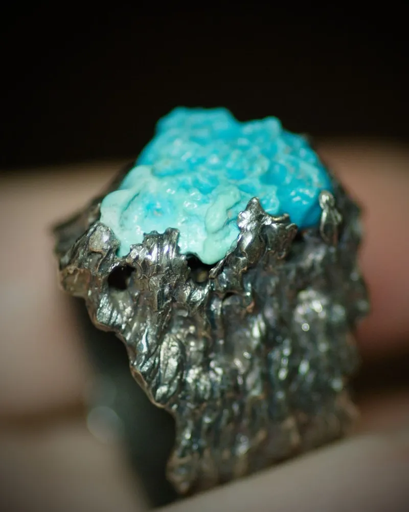Кольцо "Reef" — бирюзовый камень — Бирюзовый камень