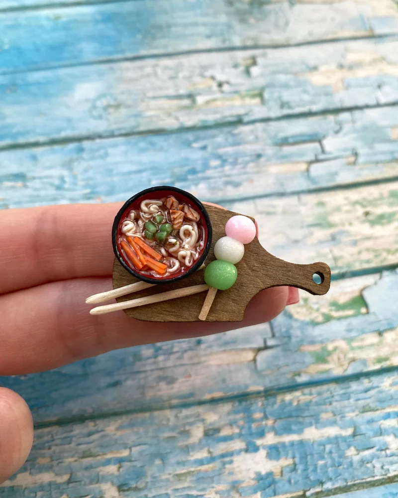Кукольная Миниатюра «Рамен и Данго 🍡»