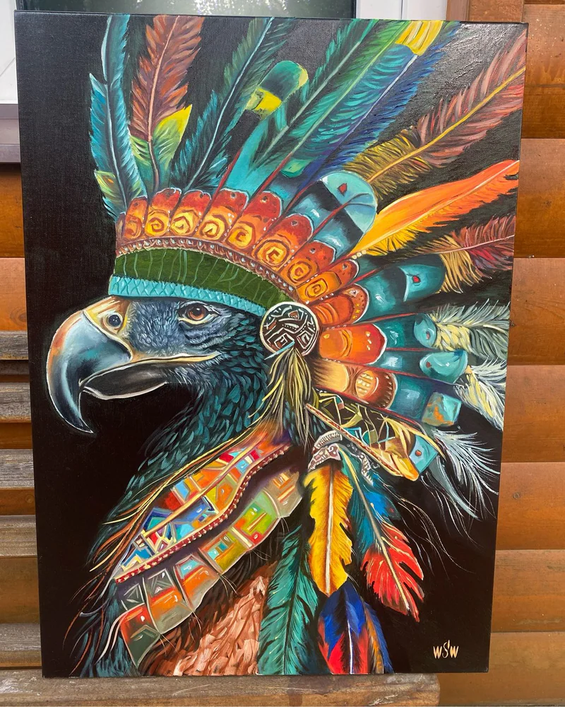 Картина маслом «Танец с ветром» 50×70 см — Оригинал