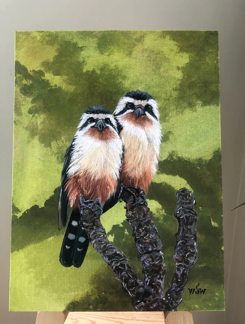 Картина маслом "Соколы" — Елена /wSw painter/