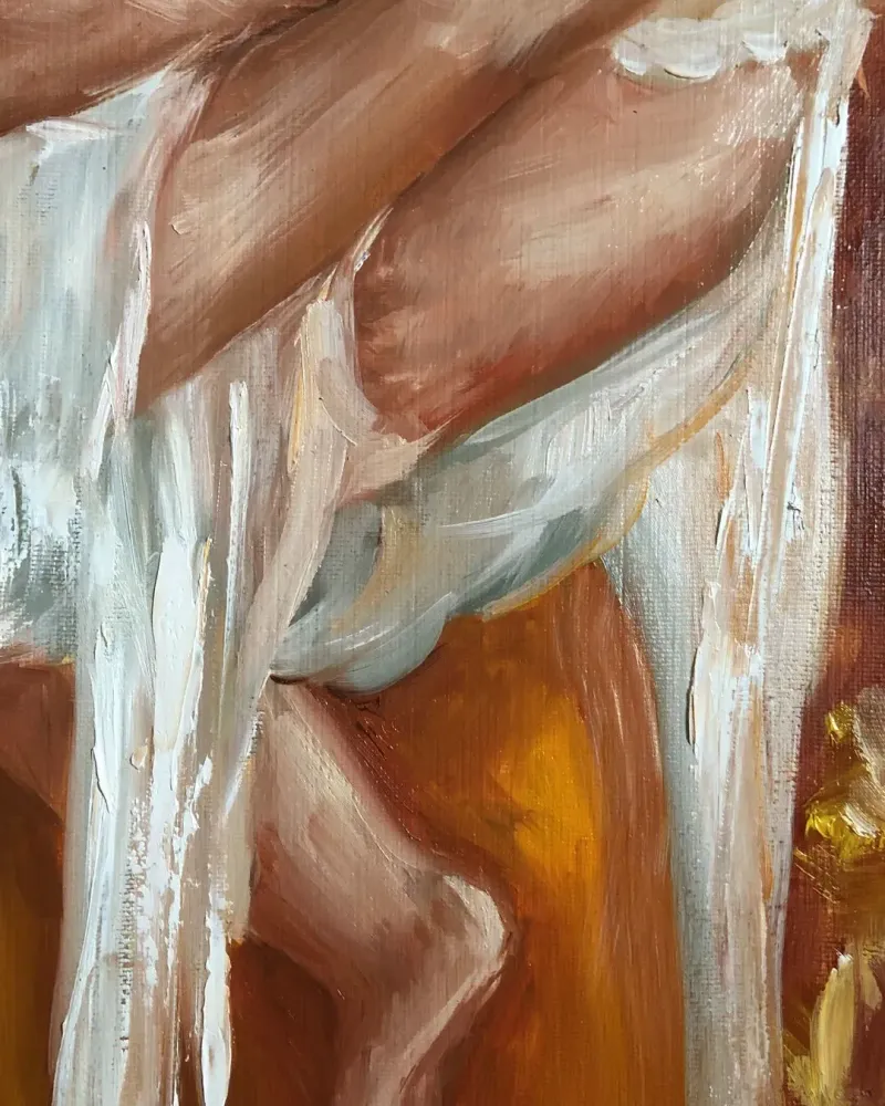 Мама с ребенком. Картина маслом 40×60 см — 40×60 см